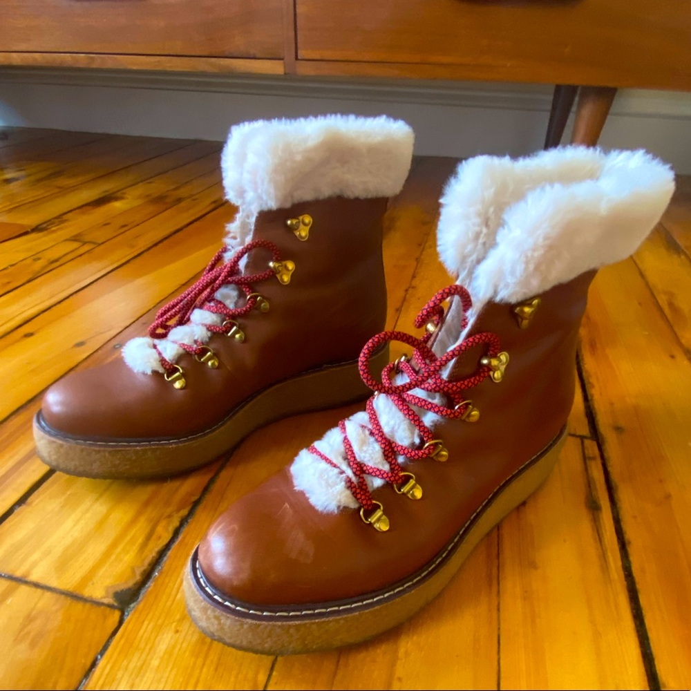 J.crew Nordic crepe platform winter boot